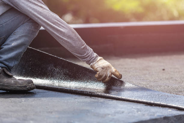 Professional Basement Waterproofing technician working in Berea, OH